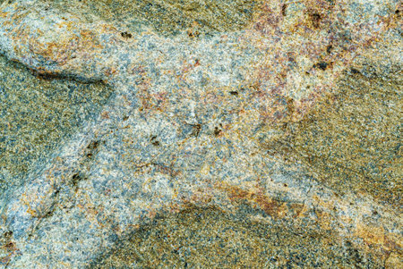 Beautiful pattern of rock on the ocean beach close up