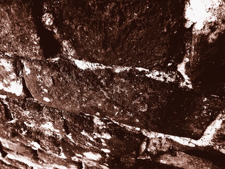  Sepia Brick Wallの写真素材