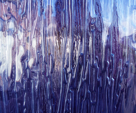 Molten Glass In Purpleblueの写真素材