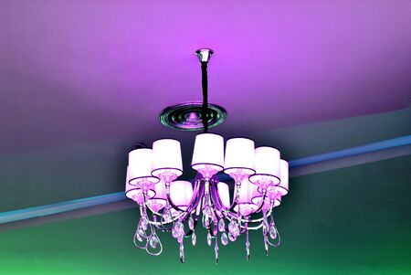 The ceiling lamp beautiful with tungsten lightの写真素材