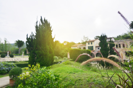 Visit La Toscana Resort at Suan phueng District Ratchaburi Province ,Thailand on 21 July 2017 - The beautiful village resort Rome style for relax on holidayのeditorial素材