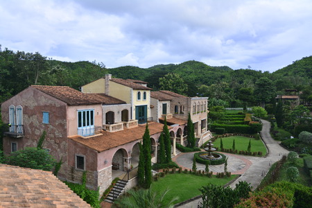 Visit La Toscana Resort at Suan phueng District Ratchaburi Province ,Thailand on 21 July 2017 - The beautiful village resort Rome style for relax on holidayのeditorial素材
