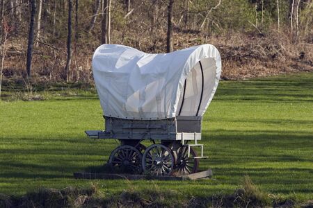 Horizontal image of decorative conestogaの写真素材