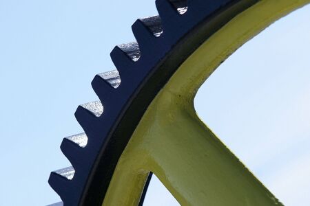 Portion of large gearの写真素材