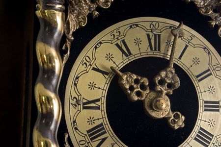 Antique clock faceの写真素材