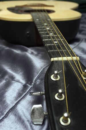 Wide angle view of acoustic gutar