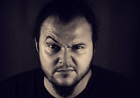 Human expression, young man disgustedの写真素材