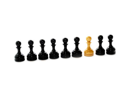 Chess figures bishops, concept of teamworkの写真素材
