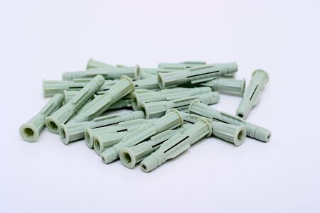 Fasteners for mounting in the wall of various itemsの写真素材