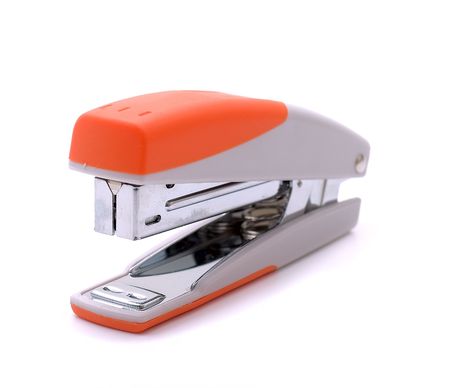 Stapler isolated on a white backgroundの写真素材