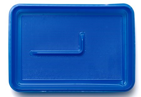 Plastic lunch box isolated on a white backgroundの写真素材