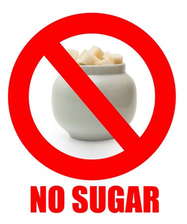 No sugar sigh. Forbidden eating sugar in a prohibited sign. No sugar sigh. Forbidden eating sugar in a prohibited sign.