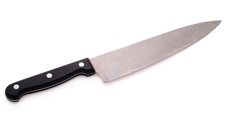 Kitchen knife isolated with path. Studio light.の写真素材