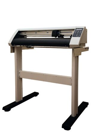 Cutting plotter isolated on white background.
