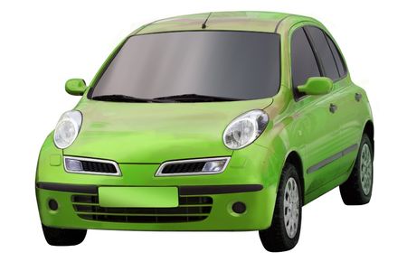 The modern car. Isolated on a white background for easy use.の写真素材