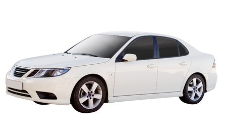 The modern car. Isolated on a white background for easy use.のeditorial素材