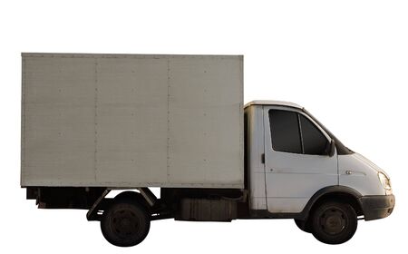 Commercial truck for transport and delivery of goods.の写真素材
