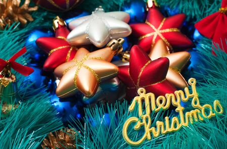 Christmas card for congratulations の写真素材