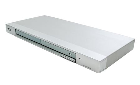 DVD-player isolated on white backgroundの写真素材