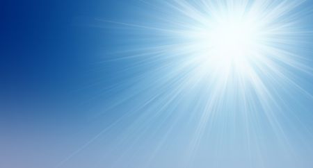 Natural background. Bright sun shining in the clear blue sky. The idea of purity, the beginning, the origins and prosperity and eternity Natural background. Bright sun shining in the clear blue sky. The idea of purity, the beginning, the origins and prosperity and eternity
