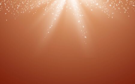 Magic background with sky gradient and flying shining starsの写真素材