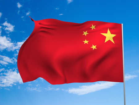 Flag of Chinaの写真素材