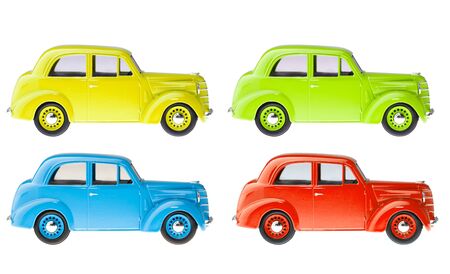 Set of retro cars
