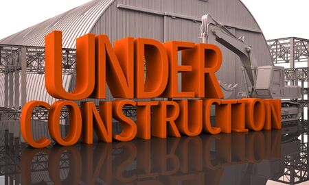 Under constructionの写真素材