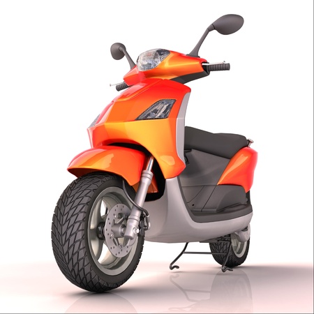 Scooter isolatedの写真素材