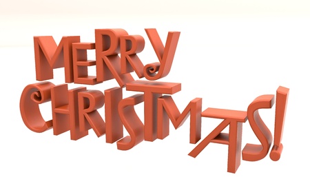 Merry Christmas text isolatedの写真素材