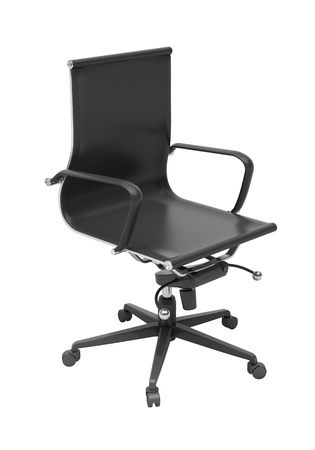Gray office chair isolatedの写真素材