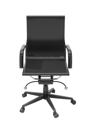 Gray office chair isolatedの写真素材