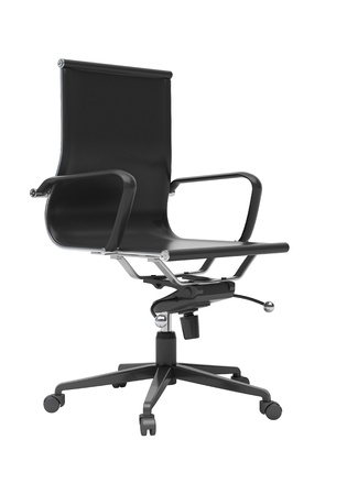Gray office chair isolatedの写真素材