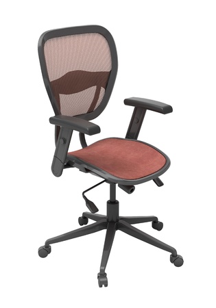 Modern office chair isolated on white backgroundの写真素材