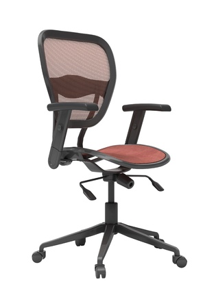 Modern office chair isolated on white backgroundの写真素材