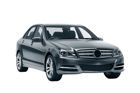 Luxury car in the studio on a light backgroundの写真素材