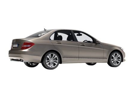 Luxury car in the studio on a light backgroundの写真素材