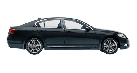 Luxury car in the studio on a light backgroundの写真素材