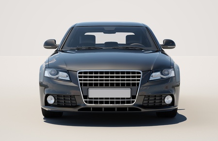 New car on a light background, no environmentの写真素材