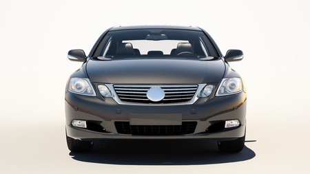 New car on a light background, no environmentの写真素材
