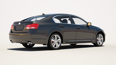 New car on a light background, no environmentの写真素材