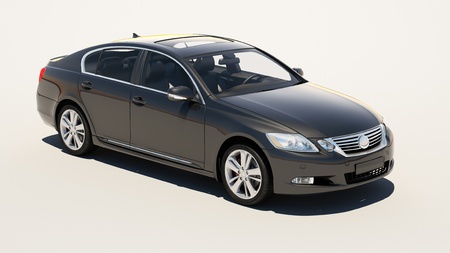 New car on a light background, no environmentの写真素材
