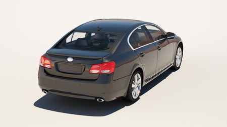 New car on a light background, no environmentの写真素材