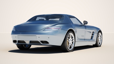 Sport supercar on a light background, the bright sunlightの写真素材