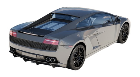 Sport supercar isolated on a light background, the bright sunlightのeditorial素材