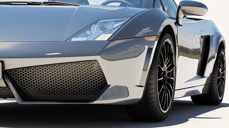 Sport supercar on a light background, the bright sunlightのeditorial素材