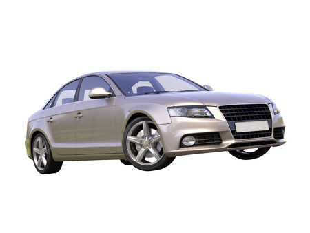 Modern luxury car isolated on a white  の写真素材