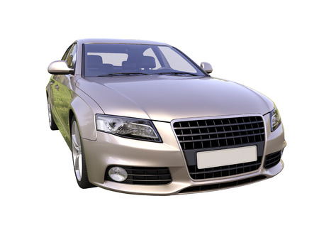 Modern luxury car isolated on a white  の写真素材