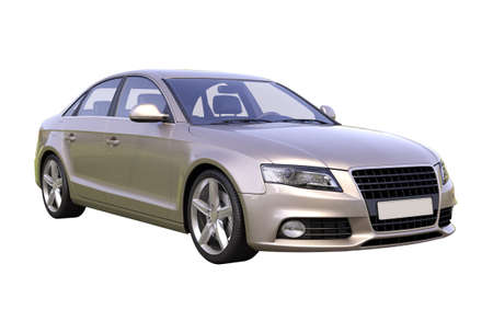 Modern luxury car isolated on a white  の写真素材