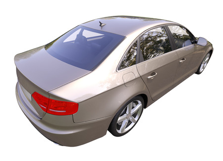 Modern luxury car isolated on a white  の写真素材